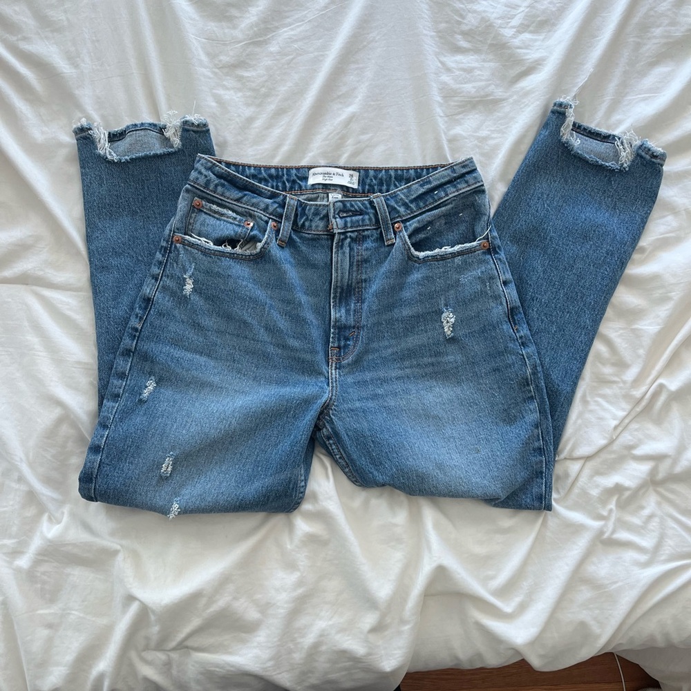 Classic Blue Distressed Jeans
